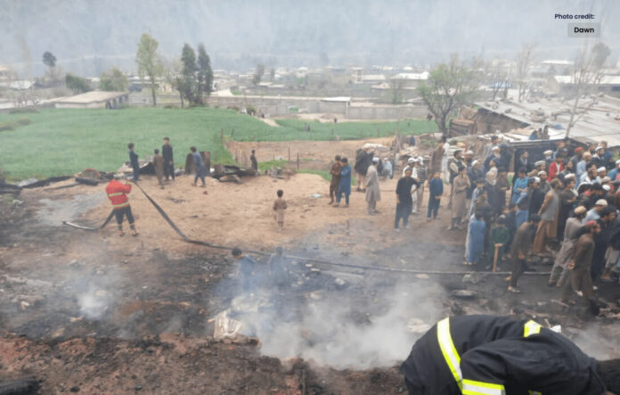 لوئر کوہستان میں آتشزدگی سے 10 افراد جاں بحق