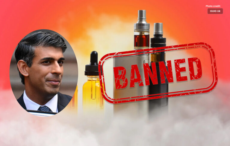 برطانوی وزیر اعظم سنک نے ویپنگ کے خلاف پابندی عائد کردی