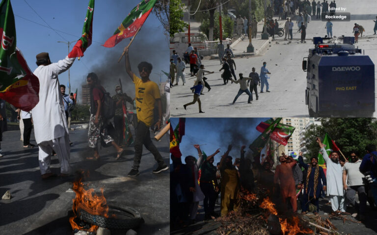 عمران خان کی گرفتاری کے بعد پاکستان میں احتجاجی مظاہرے