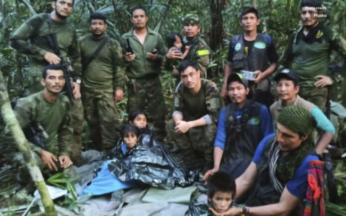 کولمبیا کے جنگل میں 4 بچے 40 دن بعد زندہ پائے گئے۔