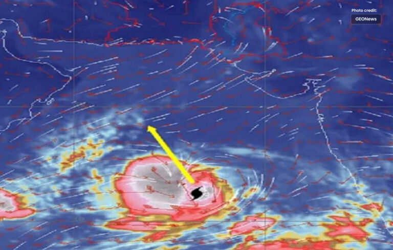 شدید سمندری طوفان بپرجوئے کراچی سے 840 کلومیٹر دور