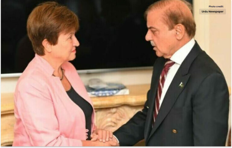 وزیر اعظم کی پیرس میں آئی ایم ایف کی سربراہ سے ملاقات