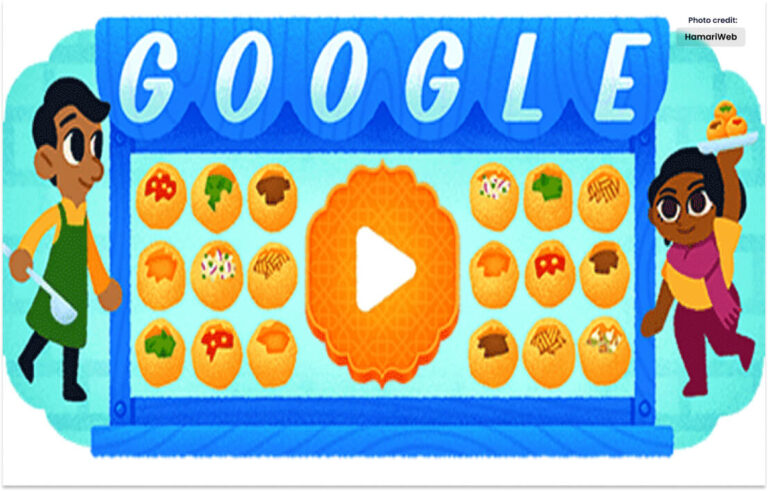 گوگل کا حالیہ ڈوڈل گول گپے کے نام