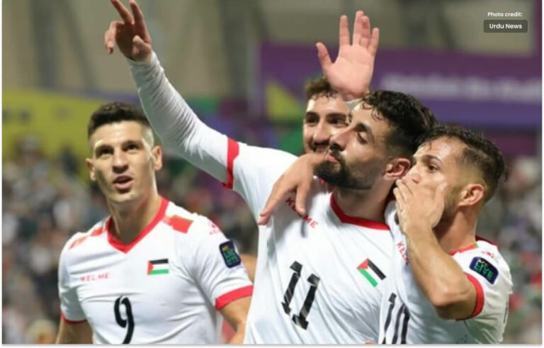 فلسطین کی فٹبال میچ میں پہلی فتح